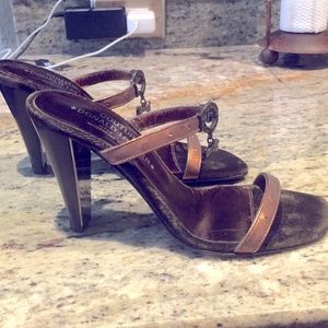 Donald J Pliner Bronze Couture Heels NWOT